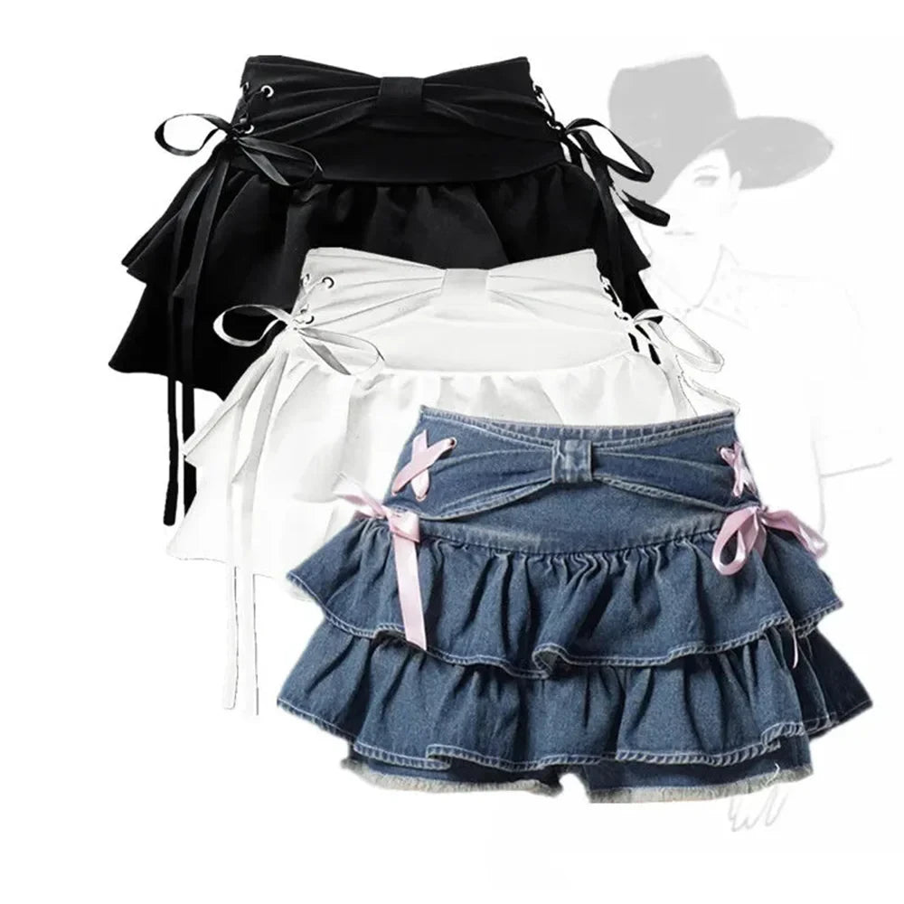 Vintage A-line Denim Mini Skirt