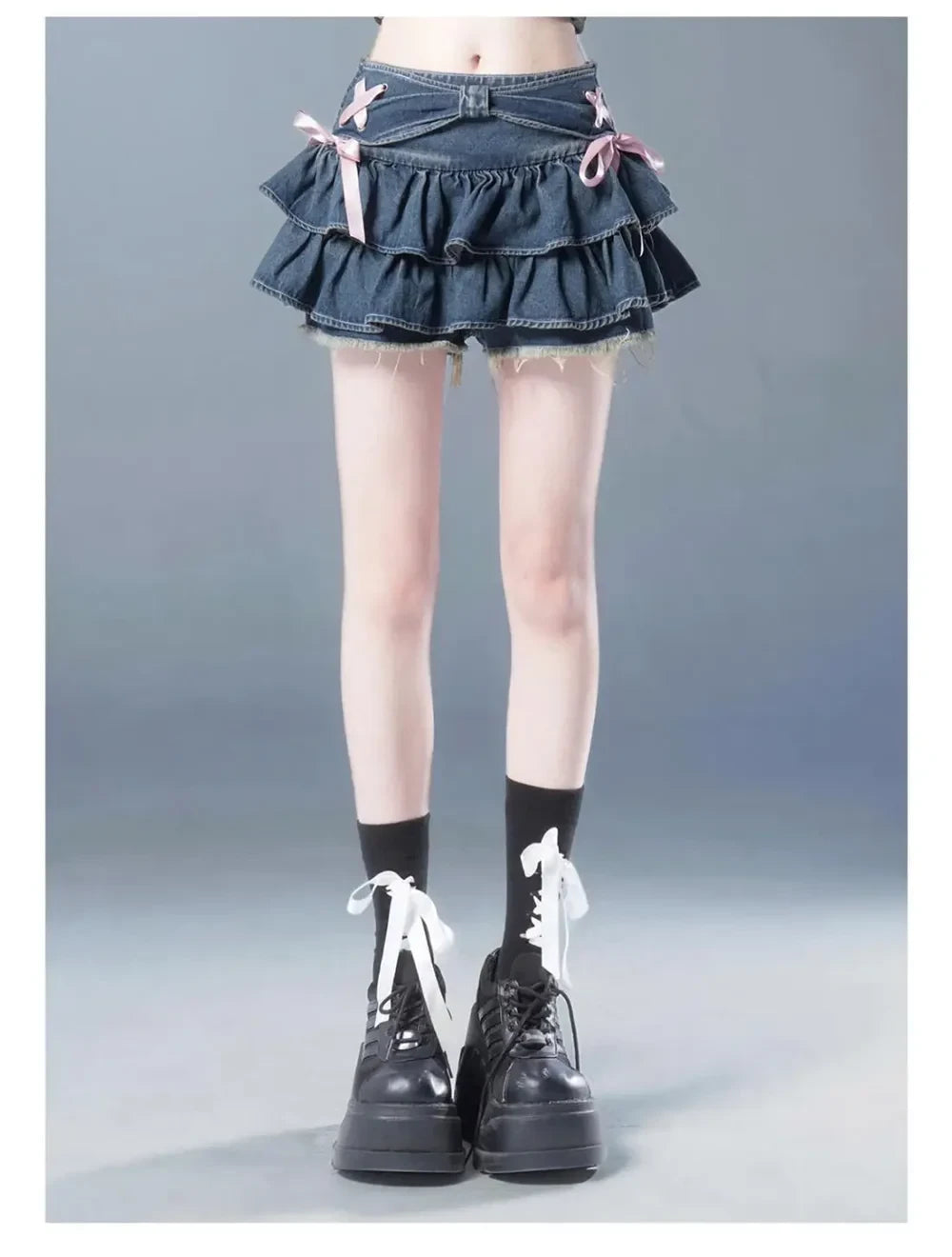 Vintage A-line Denim Mini Skirt